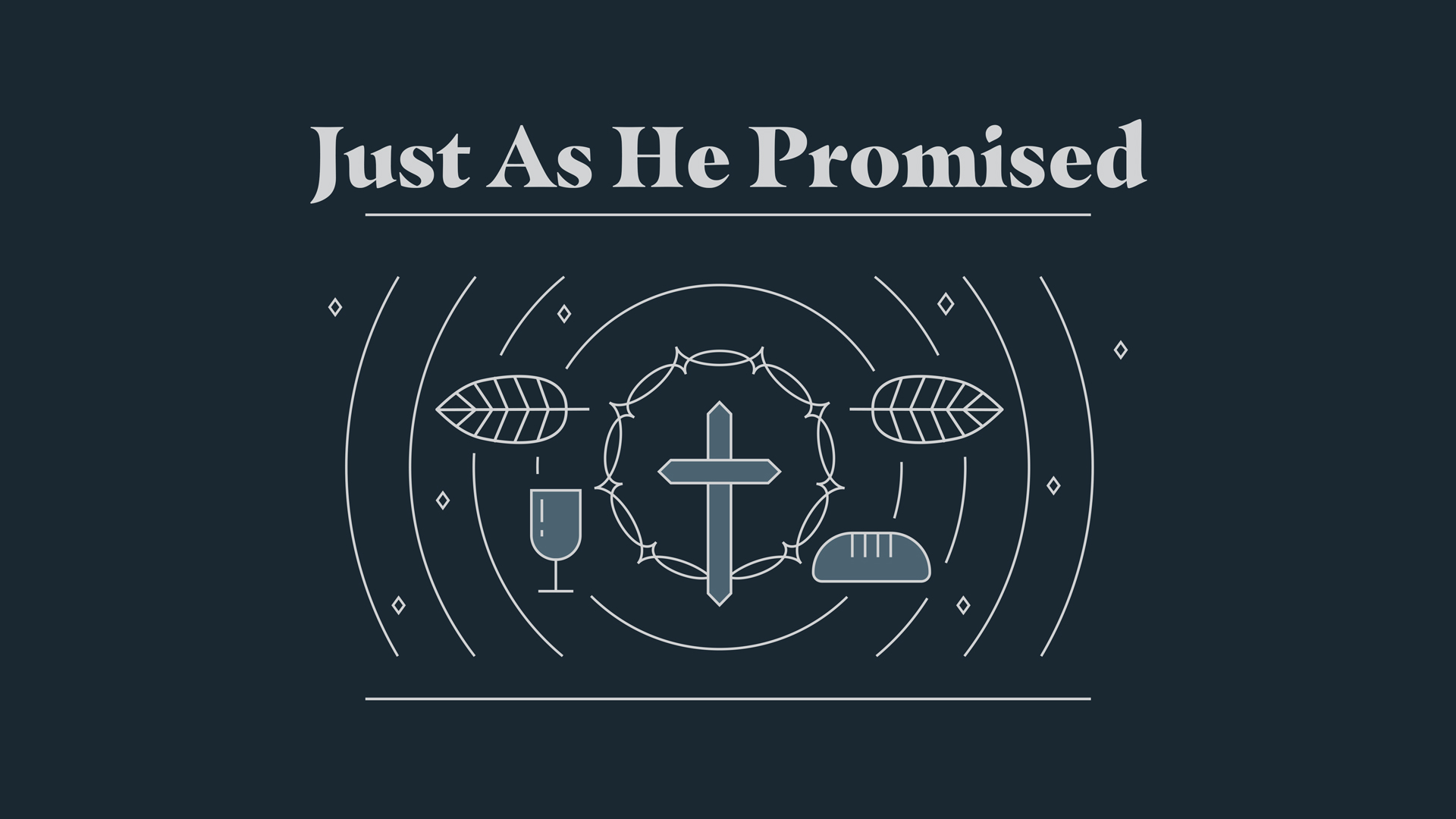"Just As He Promised" Message Series